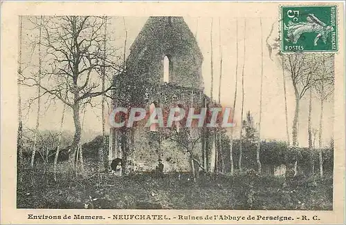 Ansichtskarte AK Environs de Mamers Neufchatel Ruines de l'Abbaye de Perseigne