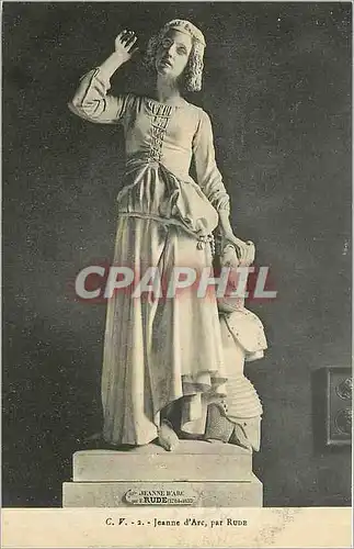 Cartes postales Jeanne d'Arc par Rude