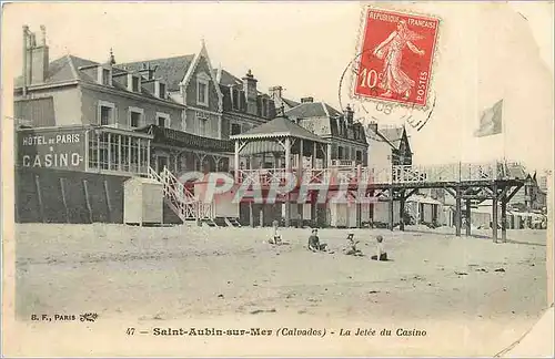 Cartes postales Saint Aubin sur Mer Calvados La Jetee du Casino