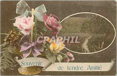 Cartes postales Souvenir de tendre Amitie