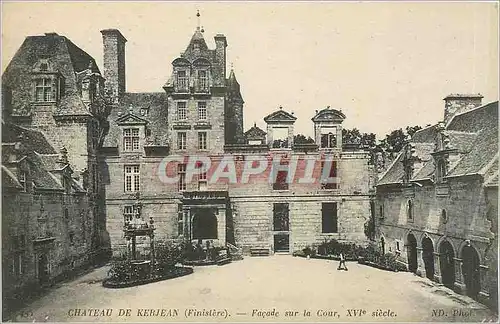 Cartes postales Chateau de Kerjean Finistere Facade sur la Cour