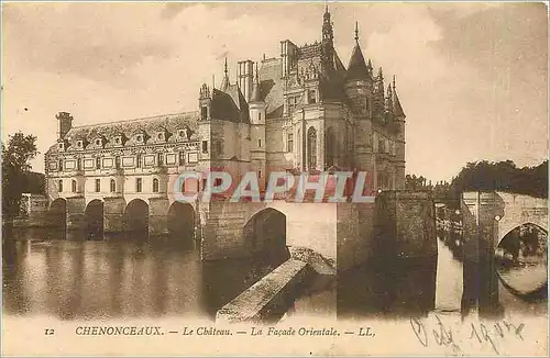 Cartes postales Chenonceaux Le Chateau La Facade Orientale