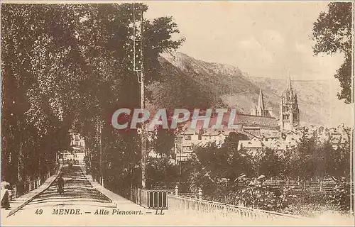 Cartes postales Mende Allee Piencourt
