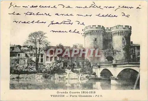 Ansichtskarte AK Grande Guerre 1914 1918 Verdun Porte Chaussee