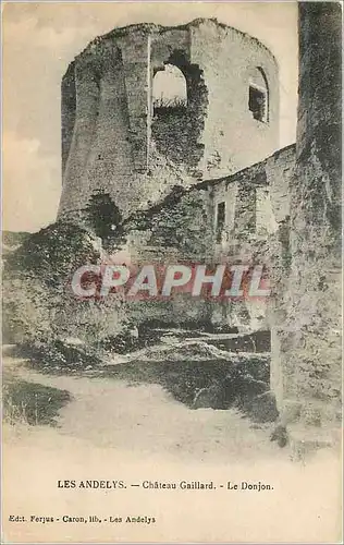 Cartes postales Les Andelys Chateau Gaillard Le Donjon