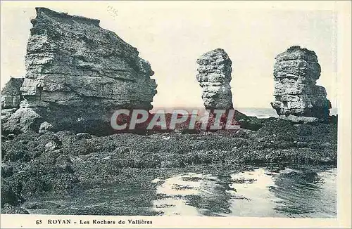 Ansichtskarte AK Royan Les Rochers de Vallieres