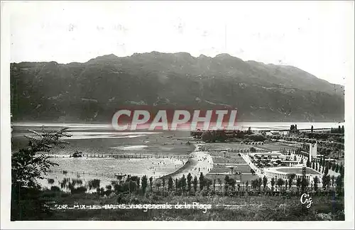 Cartes postales Aix les Bains Vue generale de la Plage