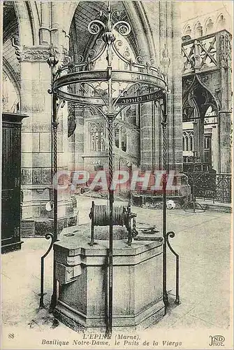 Cartes postales L'Epine Marne Basilique Notre Dame le Puits de la Vierge