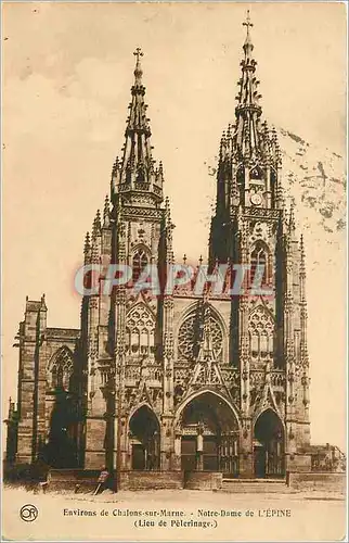 Ansichtskarte AK Environs de Chalons sur Marne Notre Dame de l'Epine