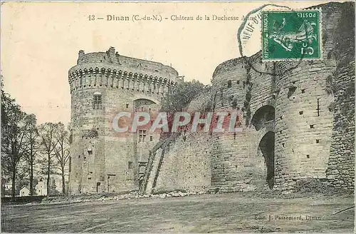 Cartes postales Dinan C du N Chateau de la Duchesse Anne