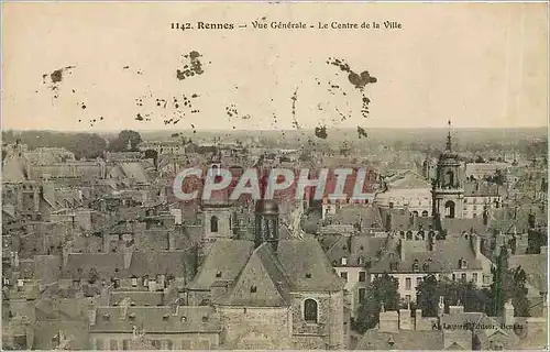 Cartes postales Rennes Vue Generale Le Centre de la Ville