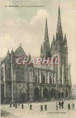 Cartes postales Quimper La Cathedrale Cote Nord