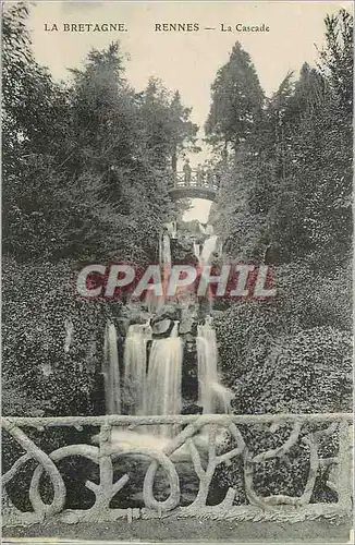 Cartes postales La Bretagne Rennes La Cascade