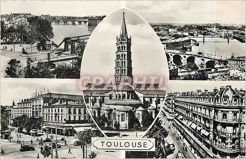 Moderne Karte Toulouse La Garonne a Toulouse