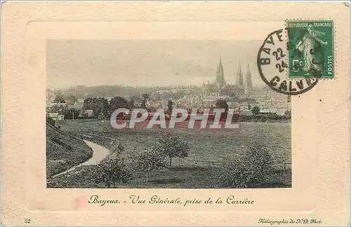 Cartes postales Bayeux Vue Generale prise de la Carriere