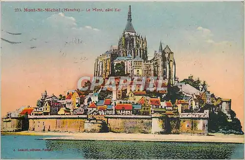 Cartes postales Mont St Michel Manche Le Mont cote Est
