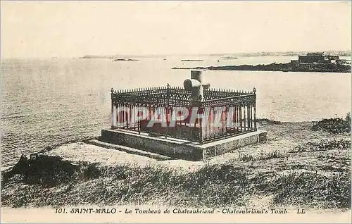 Cartes postales Saint Malo Le Tombeau de Chateaubriand