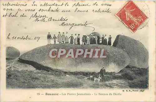 Cartes postales Boussac Les Pierres Jaumanthres Le Berceau du Diable