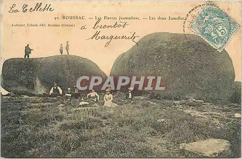 Cartes postales Boussac Les Pierres Jaumanthres Les deux Jumelles