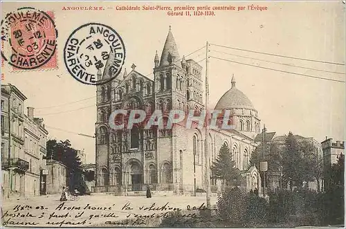 Cartes postales Angouleme Cathedrale Sainte Pierre premiere partie construite par l'Eveque