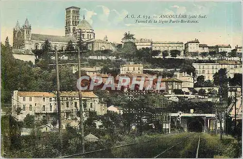 Cartes postales Angouleme cote sud Tunnel de la ligne Paris Bordeaux