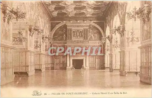 Ansichtskarte AK Palais de Fontainebleau Galerie Henri II ou Salle de Bal