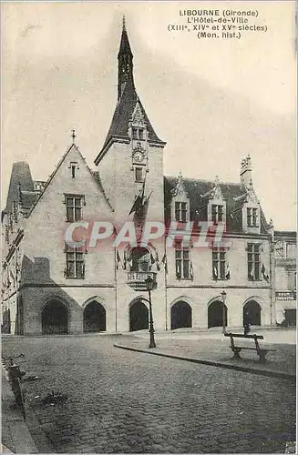 Ansichtskarte AK Libourne Gironde L'Hotel de Ville