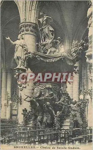 Cartes postales Bruxelles Chaire de Sainte Gudule