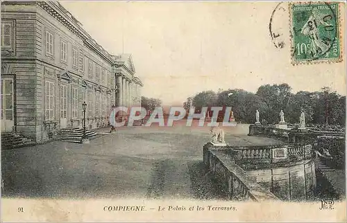 Cartes postales Compiegne Le Palais et les Terrasses