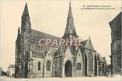 Ansichtskarte AK Guerande Loire Inf La Collegiale St Aubia Cote Sud