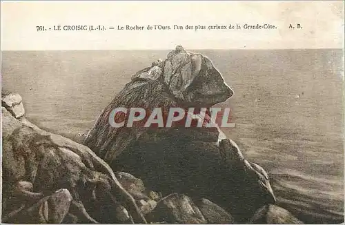 Cartes postales Le Croisic Le Rocher de l'Ours l'un des plus curieux de la Grande Cote