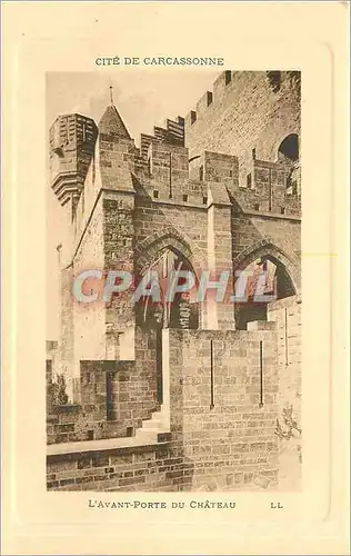 Ansichtskarte AK Cite de Carcassonne L'Avant Porte du Chateau