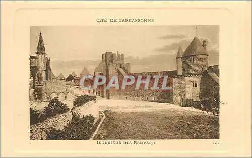 Cartes postales Cite de Carcassonne Interieur des Remparts