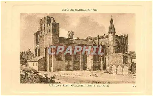Ansichtskarte AK Cite de Carcassonne L'Eglise Saint Nazaire