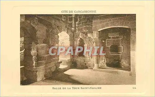 Ansichtskarte AK Cite de Carcassonne Salle de la Tour Saint Nazaire