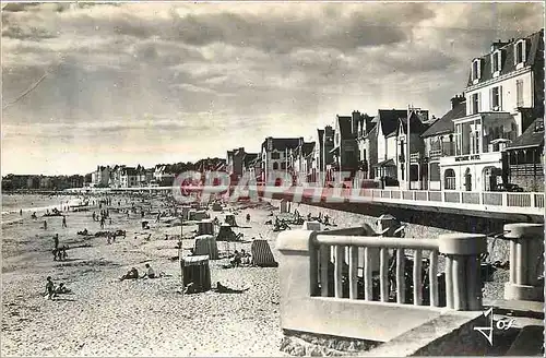 Moderne Karte Presqu'ile de Quiberon Morbihan La grande plage de sable fin