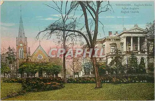 Cartes postales Wiesbaden English Kirchen Eglise Anglaise