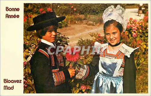 Cartes postales moderne Bonne Annee Bretagne Enfants
