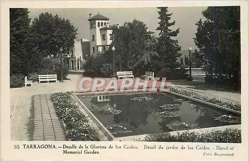 Cartes postales Tarragona Detalle de la Glorieta de los Caidos Detail du jardin de los Caidos