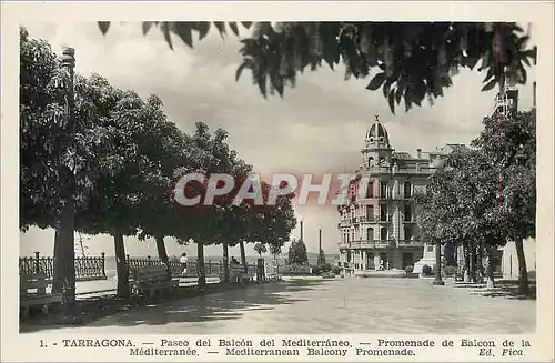 Cartes postales Tarragona Paseo del Balcon del Mediterraneo