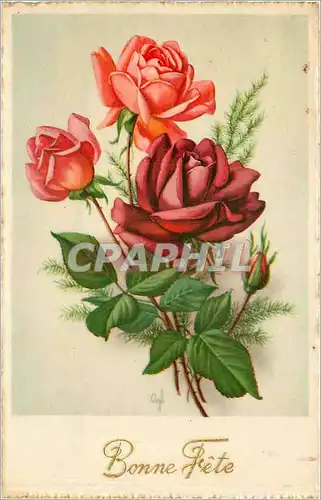 Cartes postales Bonne Fete Fleurs