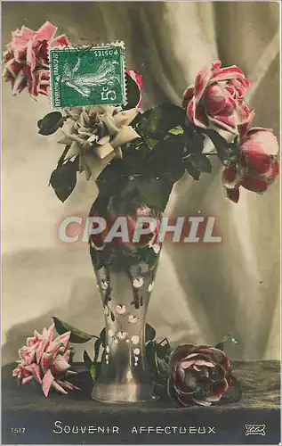 Ansichtskarte AK Souvenir Affecteux Fleurs