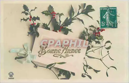 Cartes postales Bonne Annee Fleurs