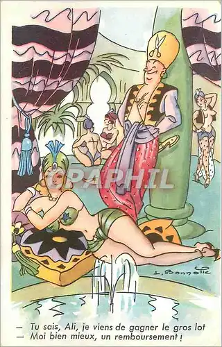 Cartes postales Tu sais Ali je viens de gagner le gros lot