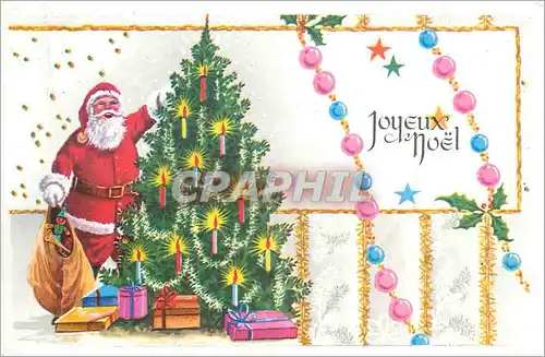 Cartes postales Joyeux Noel Pere Noel