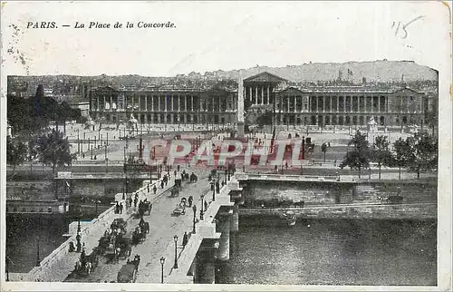 Cartes postales Paris La Place de la Concorde