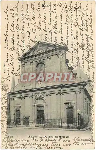 Cartes postales Paris Eglise ND des Victoires