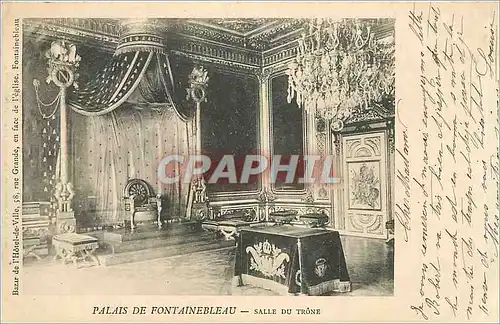Ansichtskarte AK Palais de Fontainebleau Salle du Trone