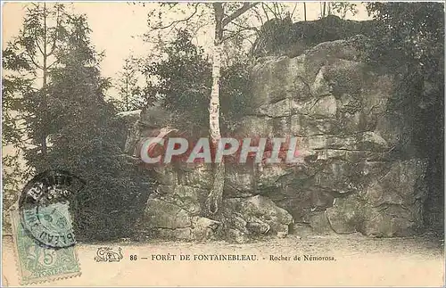 Cartes postales Foret de Fontainebleau Rocher de Nemorosa