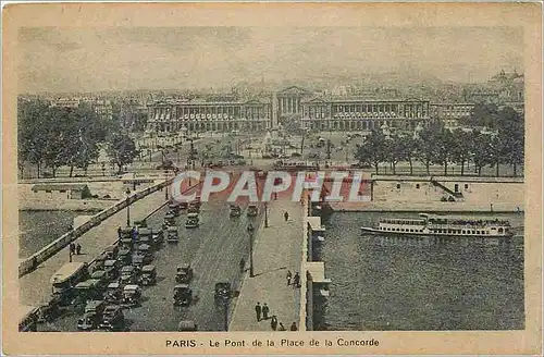 Cartes postales Paris Le Pont de la Place de la Concorde